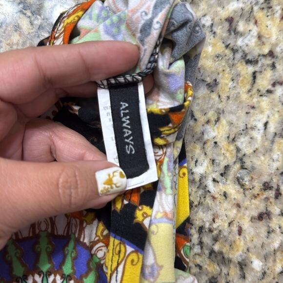 Always black patterned multicolor skirt one size - Picture 2 of 5